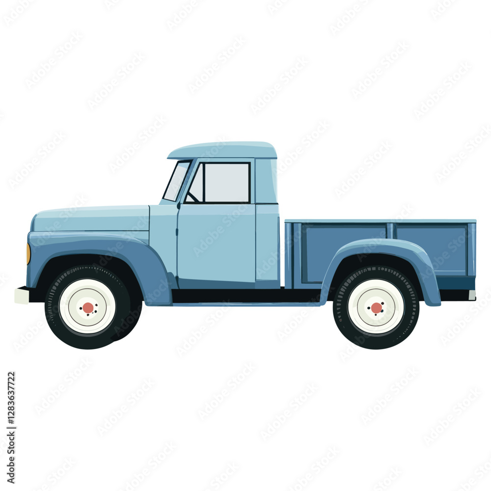 Truck transportation illustration automobile vector Truck transportation illustration automobile vector