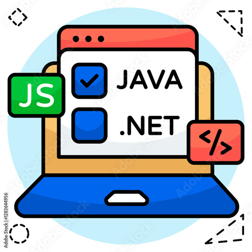 An icon design of web domains