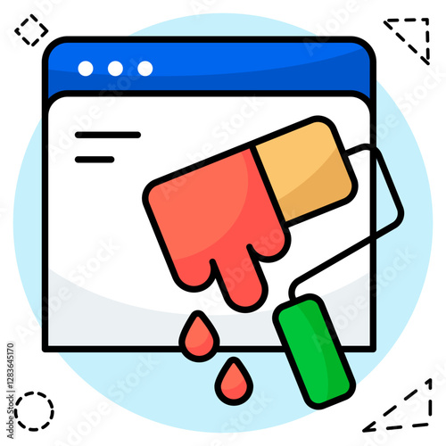 Perfect design icon of paint roller