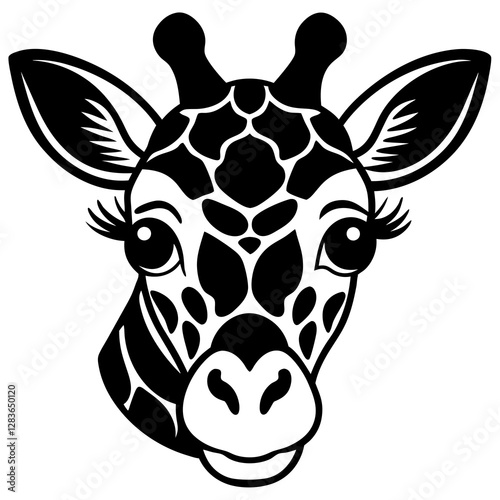 Cute giraffe face