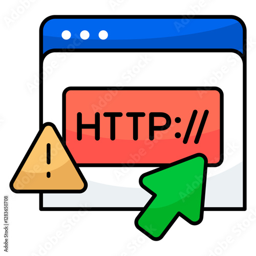 Modern design icon of http website