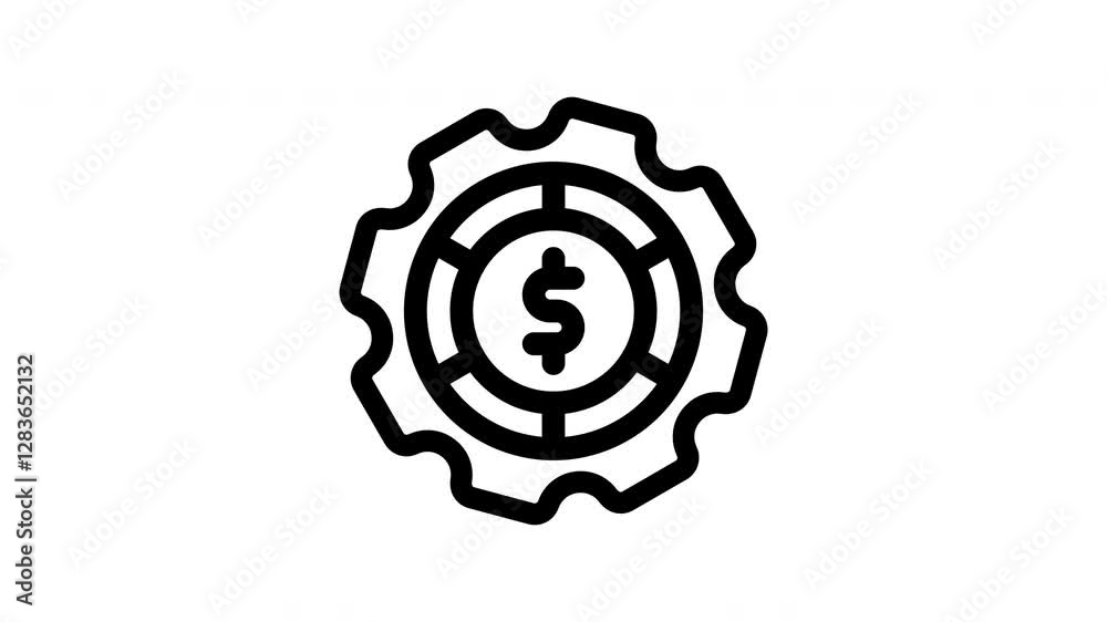 gear animated icon gear animated icon