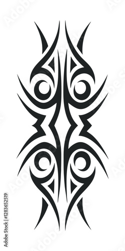 tribal pattern tattoo vector art design, tattoo tribal abstract sleeve, sketch art design isolated on white background.