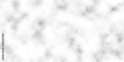 Vector abstract grunge halftone black dost texture background.