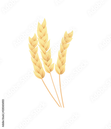 Wheat illustration design stock illustration