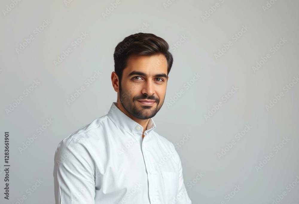 Obraz premium Portrait of a man with a thoughtful expression