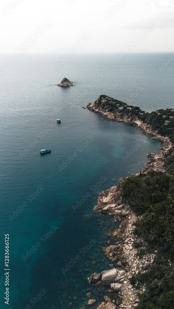 Drone Aerial photography in Koh Tao Thailand of the beach Drone Aerial photography in Koh Tao Thailand of the beach