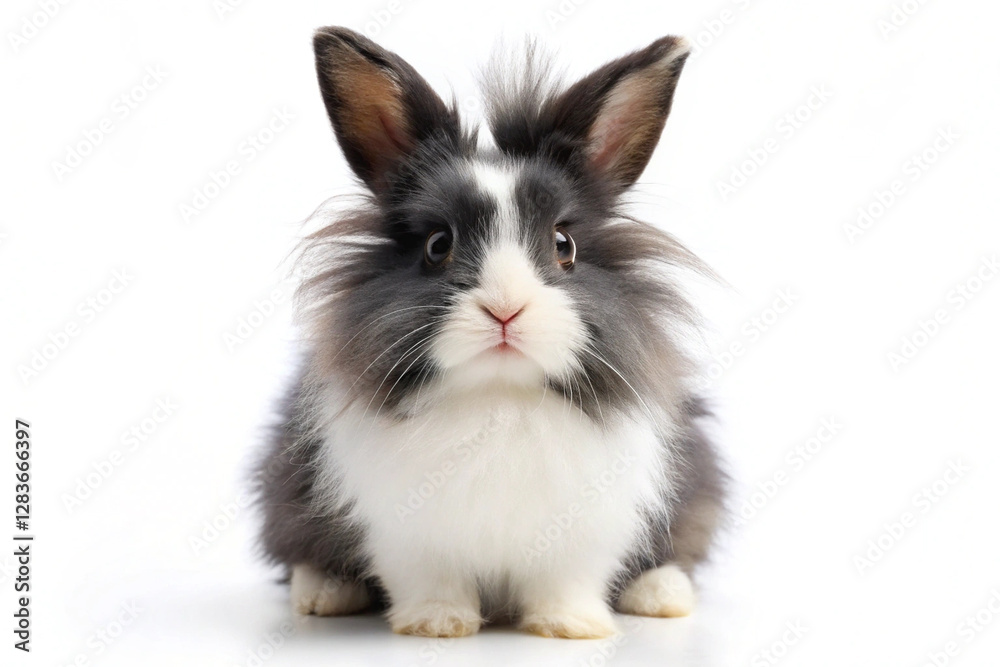 Fluffy Bunny Portrait: Captivating portrait of a fluffy bunny, displaying its endearing features. with an intimate view. Capturing the bunny's gentle demeanor and charming eyes. Fluffy Bunny Portrait: Captivating portrait of a fluffy bunny, displaying its endearing features. with an intimate view. Capturing the bunny's gentle demeanor and charming eyes.