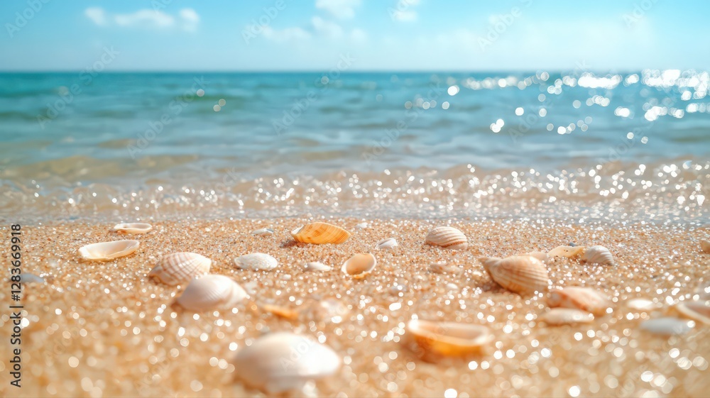 Seashells on a Sunny Beach