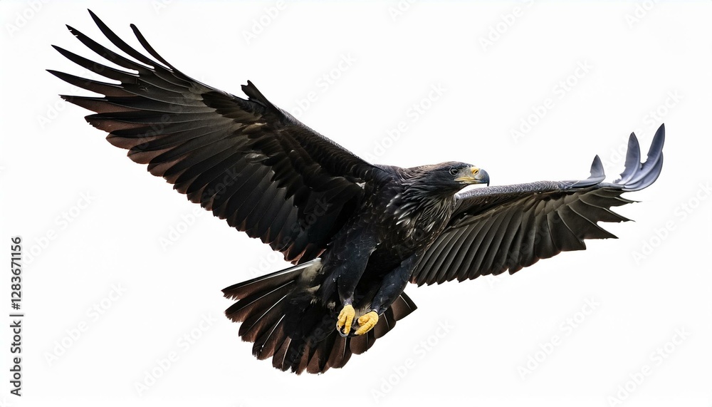 eagle in flight isolated on white background eagle in flight isolated on white background