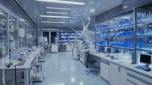 Futuristic Medical Technology Laboratory