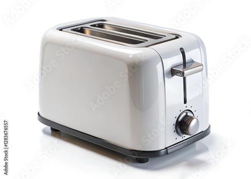 white toaster isolated on a white background