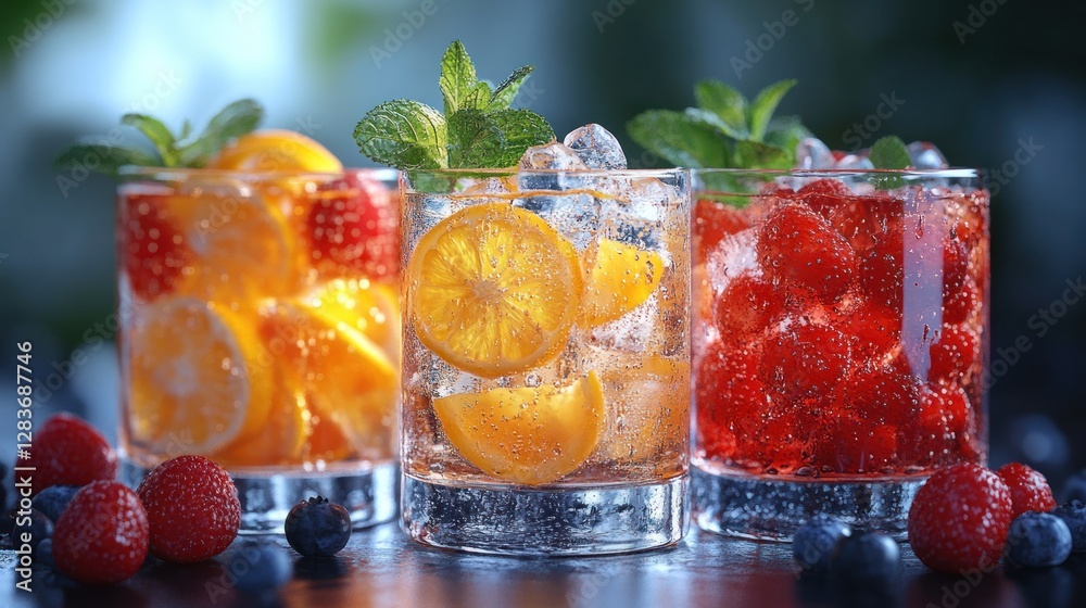 Refreshing Summer Cocktails, A Trio of Citrus and Berry Infused Drinks Refreshing Summer Cocktails, A Trio of Citrus and Berry Infused Drinks