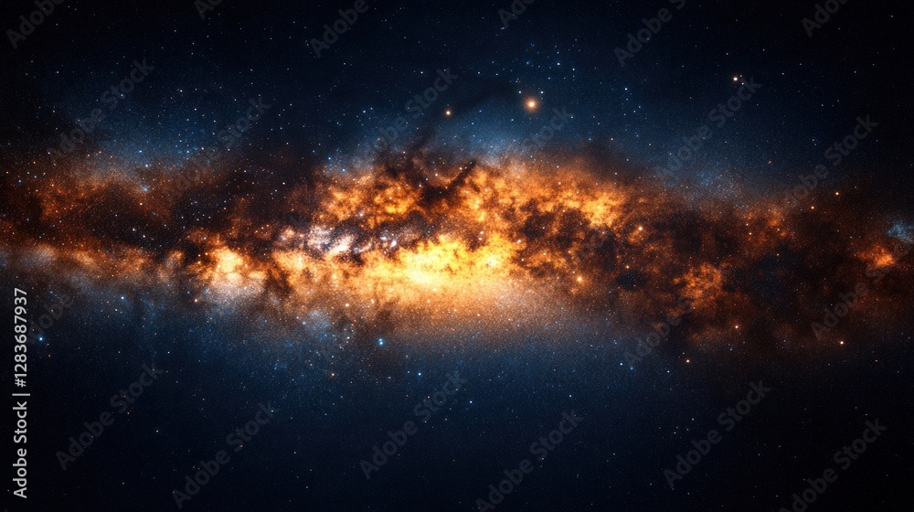 Fototapeta premium Cosmic Milky Way Galaxy Nebula