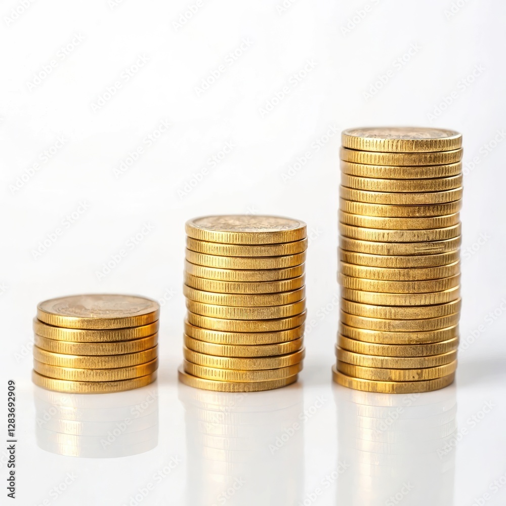Growing Wealth: Coin Stacks & Financial Growth Growing Wealth: Coin Stacks & Financial Growth