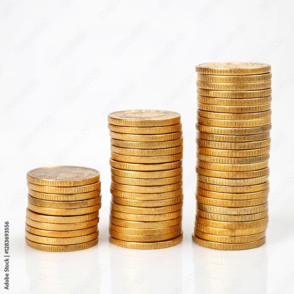 Growing Money Stacks: Financial Growth & Savings Growing Money Stacks: Financial Growth & Savings