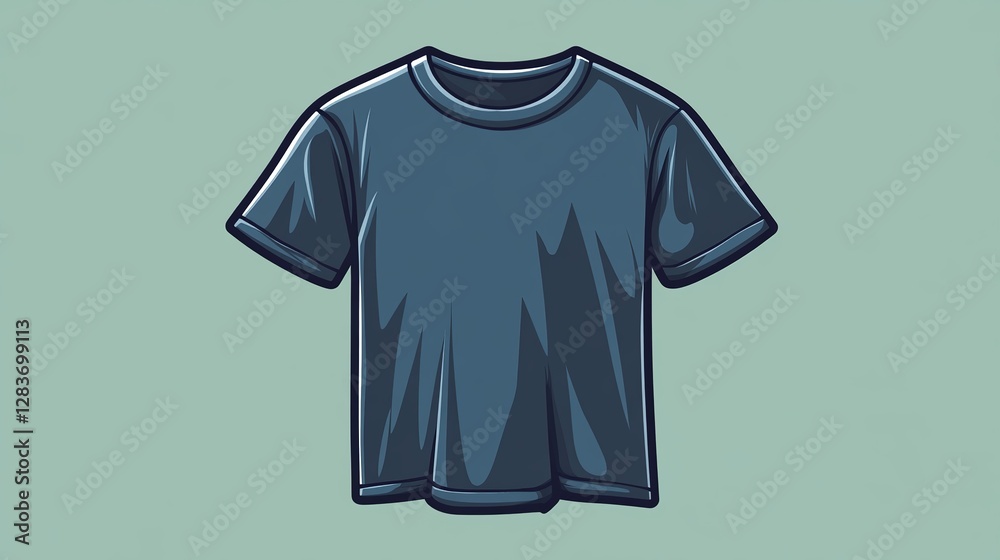 T-shirt mockup icon, including design and vector elements. T-shirt mockup icon, including design and vector elements.