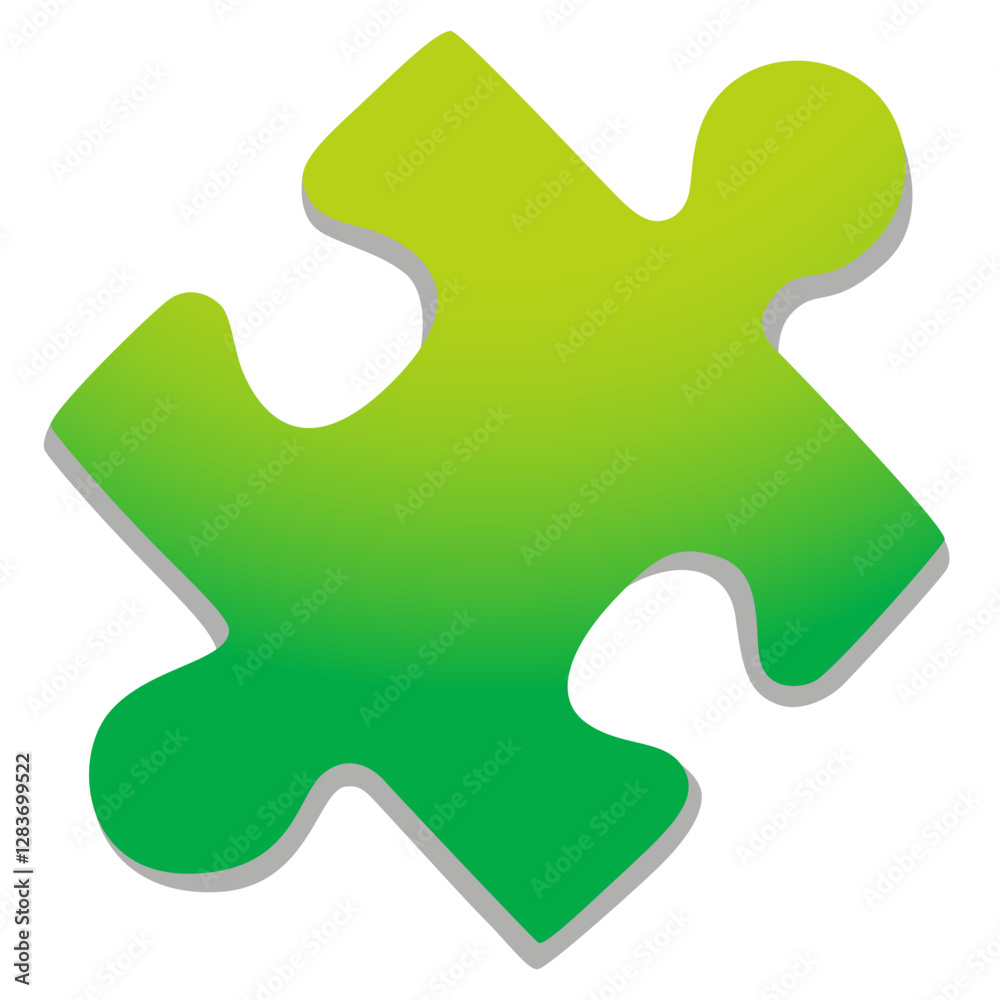 Green Puzzle Piece Green Puzzle Piece