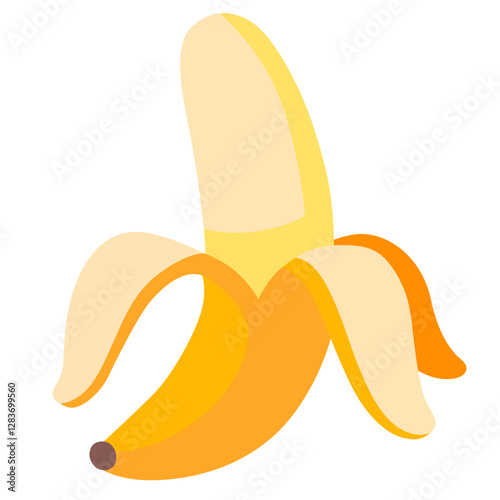 Peeled Yellow Banana