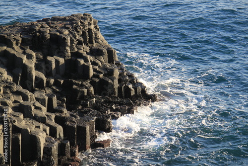 Basalt Rock Formations in South Korea 
