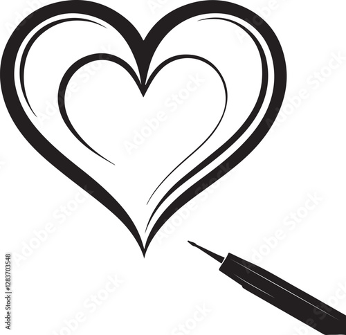 Isolated black heart symbol for post engagement icon Vector, black heart symbol for post engagement Silhouette,black heart symbol for post engagement icon set, black credit cheart symbol for post