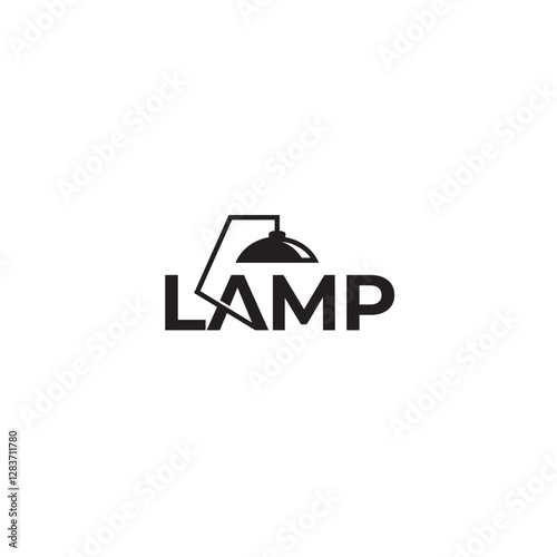 Lamp logo or wordmark design