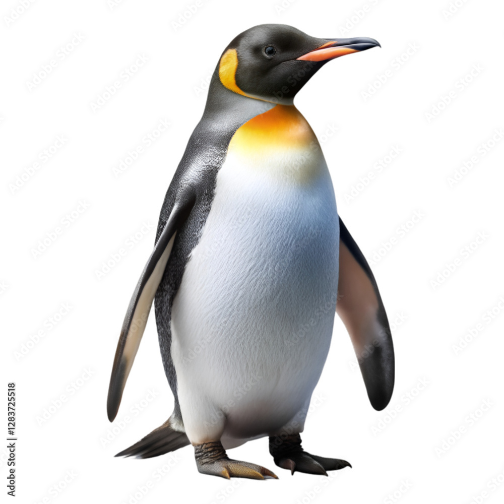 Fototapeta premium Penguin isolated on transparent background