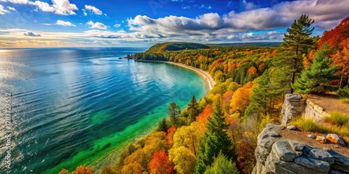 Wisconsin's Peninsula State Park: candid shots reveal Lake Michigan's breathtaking coastal beauty.