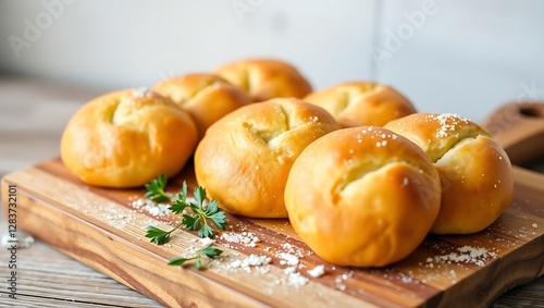 Close-Up of Fresh Argentinian Sorrentinos on a Rustic Chopping Board