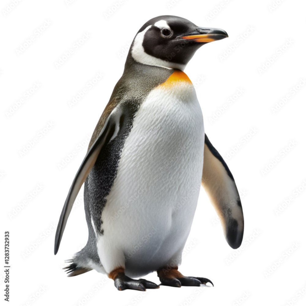 Fototapeta premium Penguin isolated on transparent background