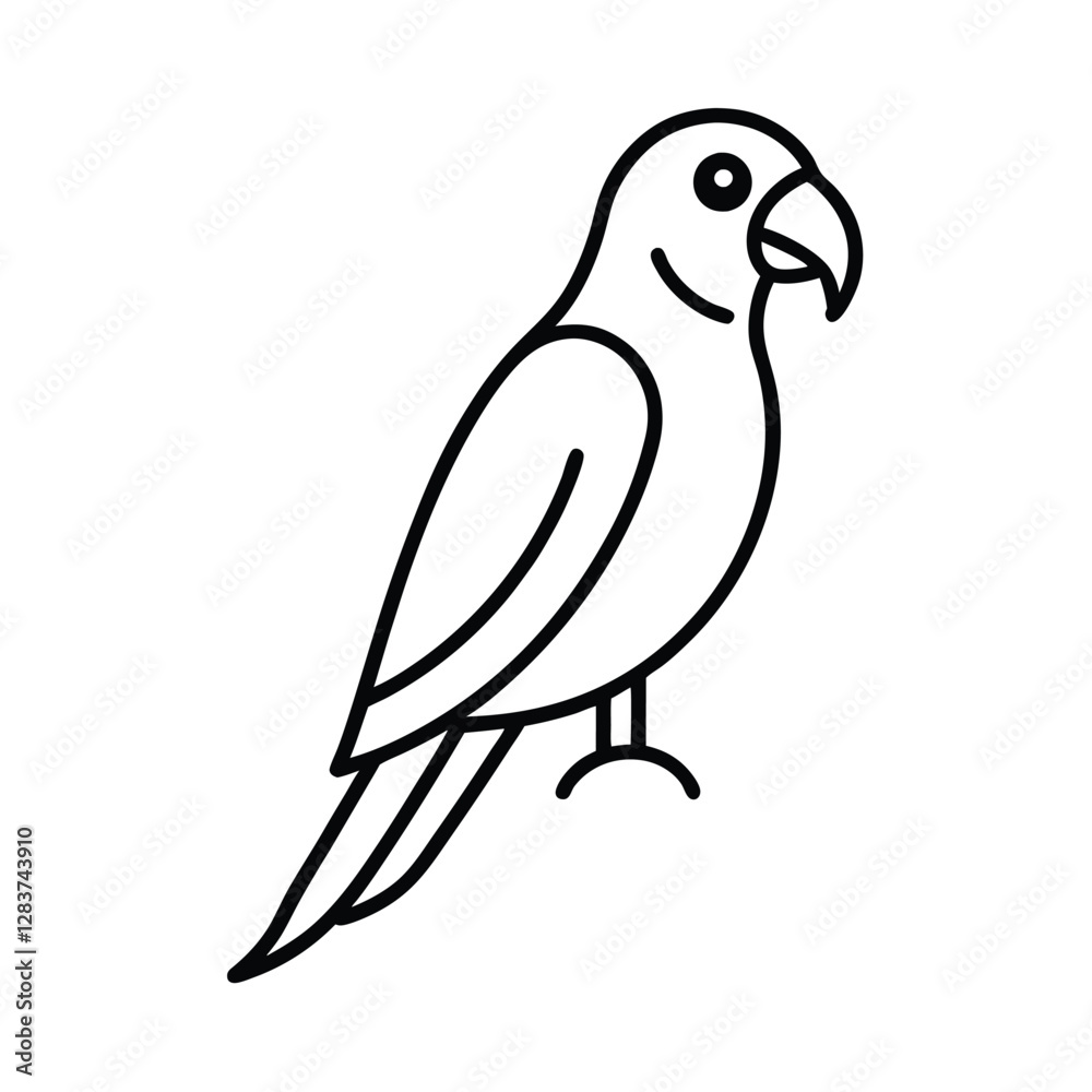Fototapeta premium vector illustration of a bird