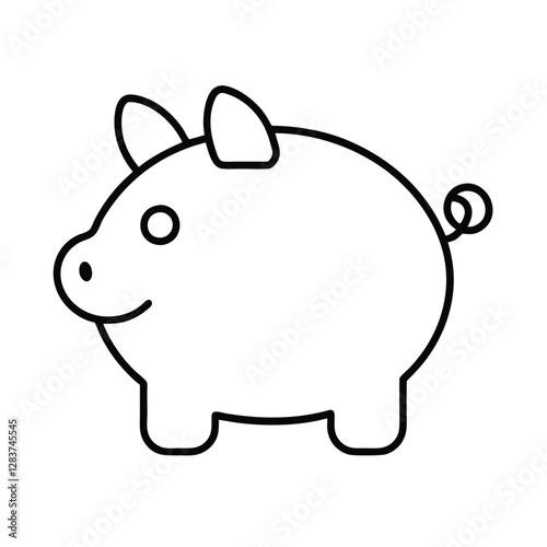piggy bank on white background