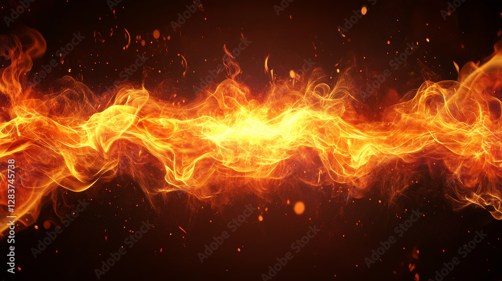 Dynamic flames dance abstract background digital art fiery environment close-up view power of transformation Dynamic flames dance abstract background digital art fiery environment close-up view power of transformation