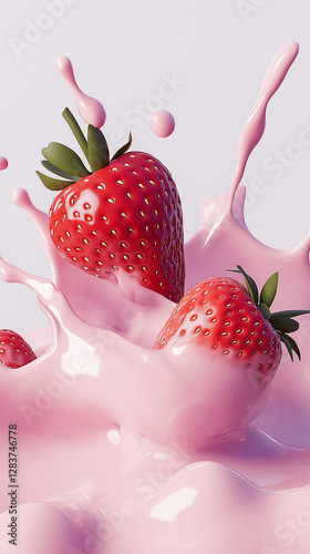 Strawberry Milk Splash
