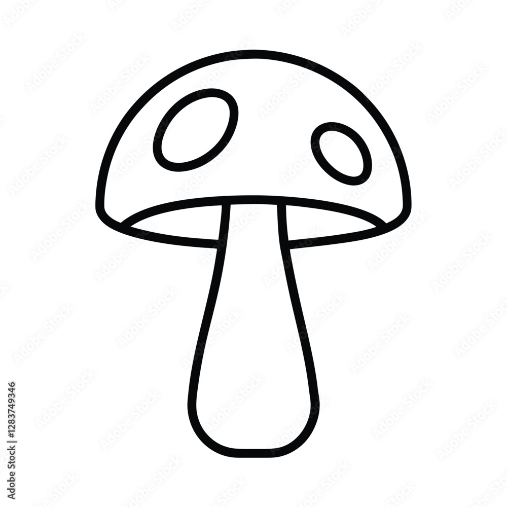 mushroom cartoon illustration