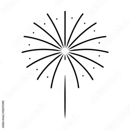 vector illustration of a fireworks
