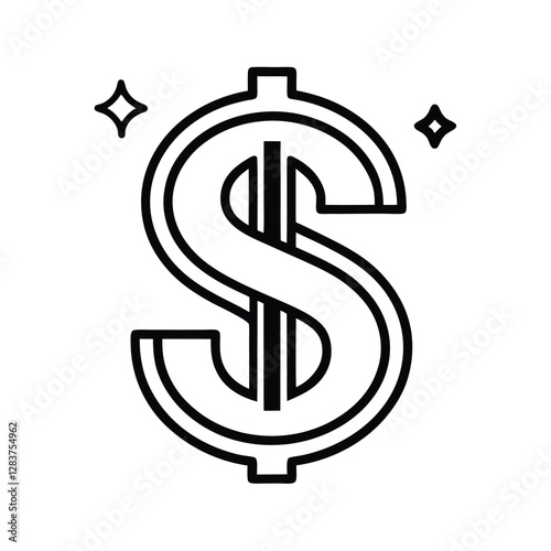 dollar symbol vector illustration