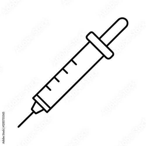 syringe isolated on white background