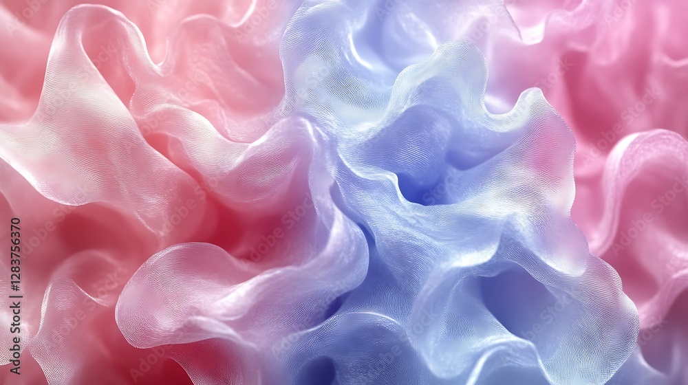Obraz premium Pink Nebula with Starry Background