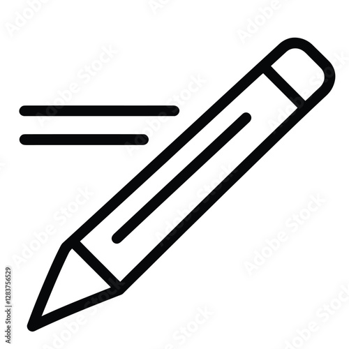 A simple outline of a test tube, often used in scientific experiments