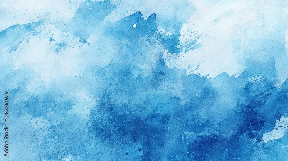 Soft blue watercolor background texture with abstract design for artistic and creative use Soft blue watercolor background texture with abstract design for artistic and creative use