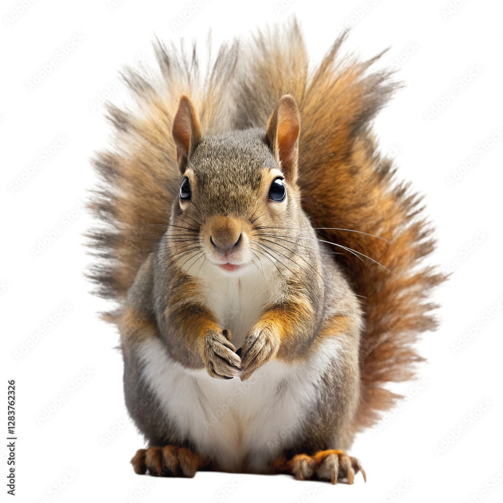 Fototapeta premium Squirrel isolated on transparent background