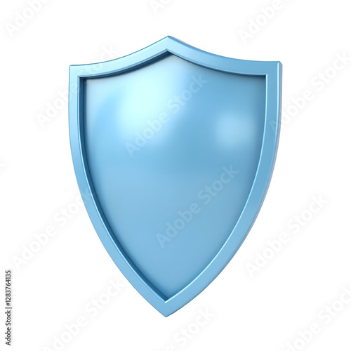3D health safety shield icon representing protection against viral microbes bacteria and disease prevention