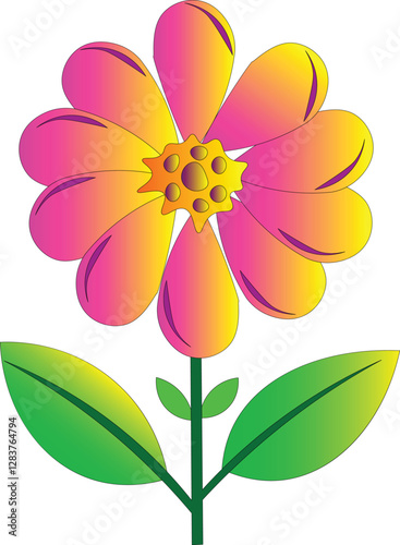 Elegant Daisy Flower Vector Illustration Isolated On White Background Floral Design Art Summer Spring Special Winter Spring Clip Art