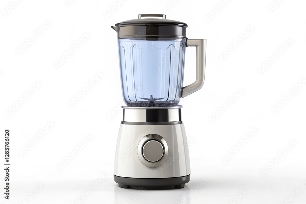 Blender Close-up: A high-angle shot of a sleek, modern blender, with its transparent container ready for use. This image is a perfect blend of functionality and design, ideal for culinary projects. Blender Close-up: A high-angle shot of a sleek, modern blender, with its transparent container ready for use. This image is a perfect blend of functionality and design, ideal for culinary projects.