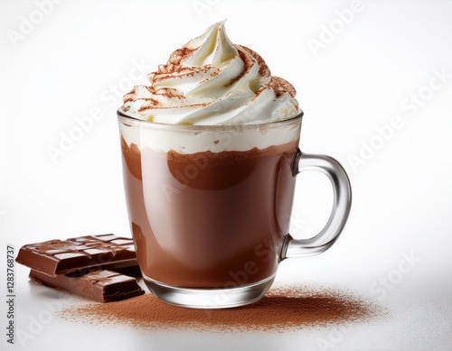Heiße Schokolade mit Sahne