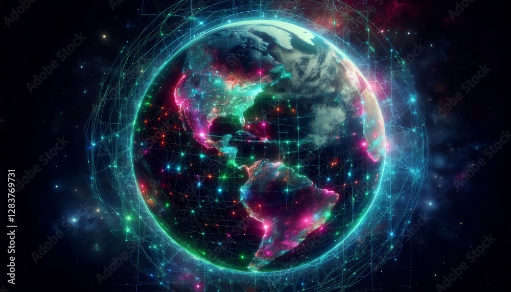 Obraz premium Global Network Connection.