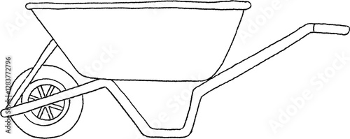 Wheelbarrow Illustration Clipart