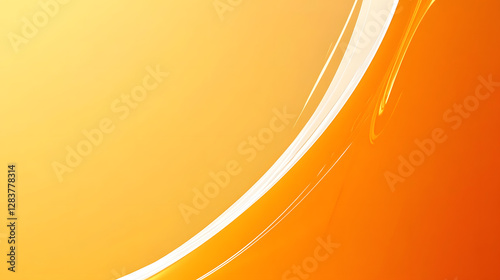 A close-up of an orange background with white lines and curves

