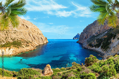 Fototapeta Naklejka Na Ścianę i Meble -  Mallorca or Majorca is the largest of the Balearic Islands and the seventh largest island in the Mediterranean Sea.